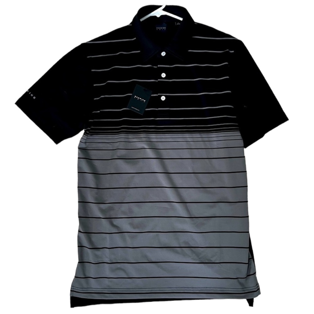 NWT DUNNING GOLF BLACK GRAY TSHIRT